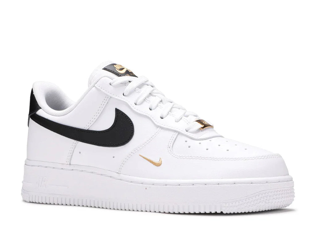 Air Force 1 Low '07 Essential White Black Gold Mini Swoosh
